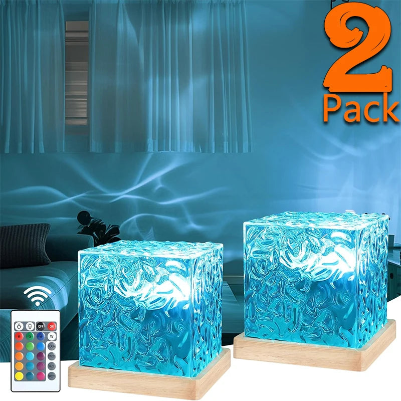 Ocean Wave Crystal Lamp | 16-Color Ambient Projector Light