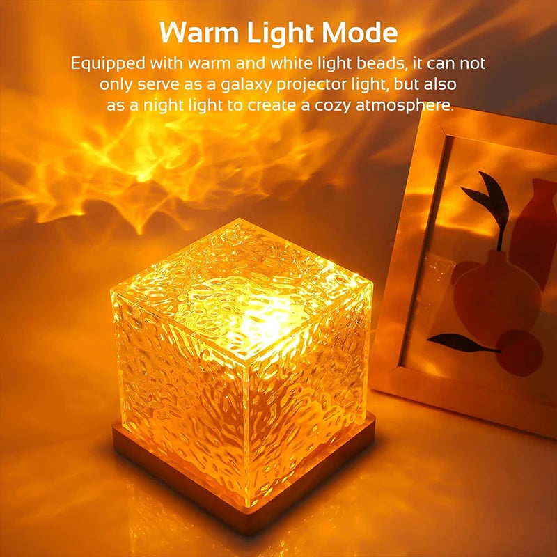 Ocean Wave Crystal Lamp | 16-Color Ambient Projector Light