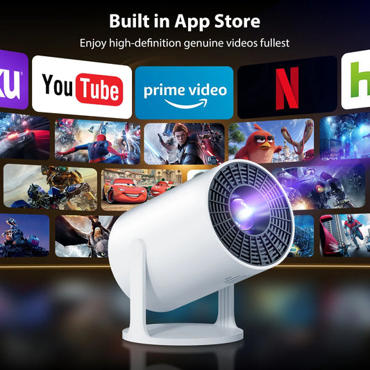 4K Decoding Native 1080P Mini Projector