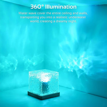 Ocean Wave Crystal Lamp | 16-Color Ambient Projector Light
